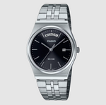 Casio Analogue Retro Black/Silver Watch - MTPB146D-1A