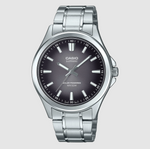 Casio Solar Power Analogue Silver/Black Watch - MTSRS100D-1A