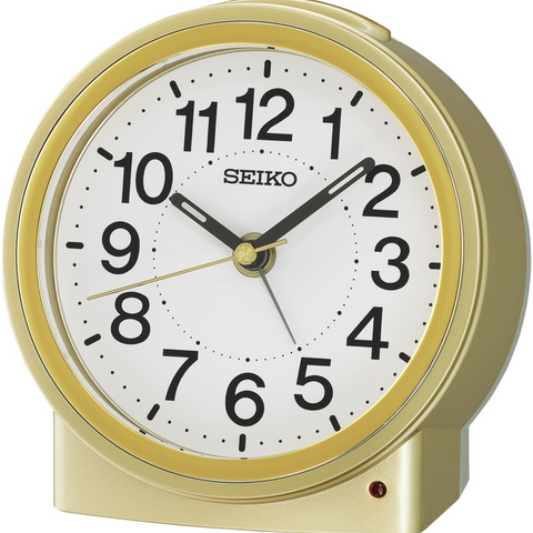 Seiko Gold Alarm Clock - QHE199-G