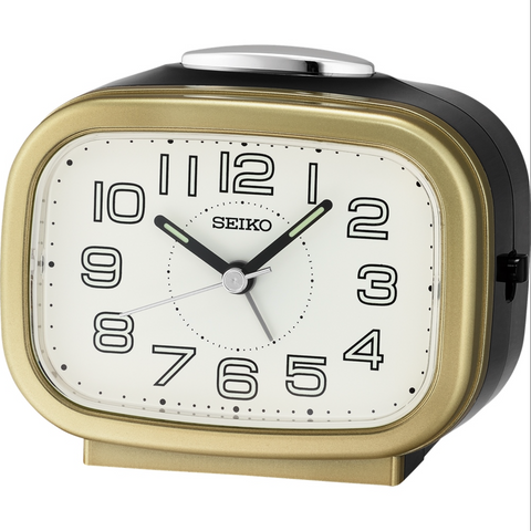 Seiko Gold Bedside Alarm Clock - QHK060-G