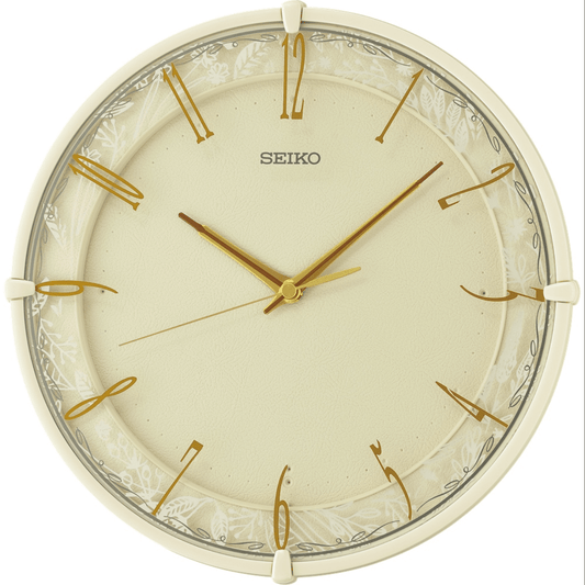 Seiko Cream Wall Clock - QXA811-C