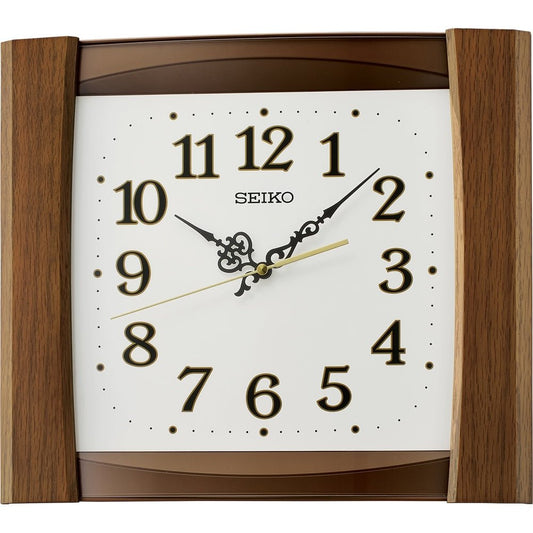 Seiko Oak Wood Wall Clock QXA827-Z