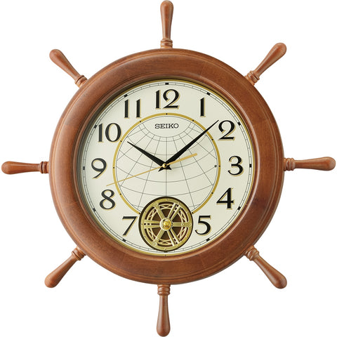 Seiko Wooden Case Pendulum Clock QXC242-B