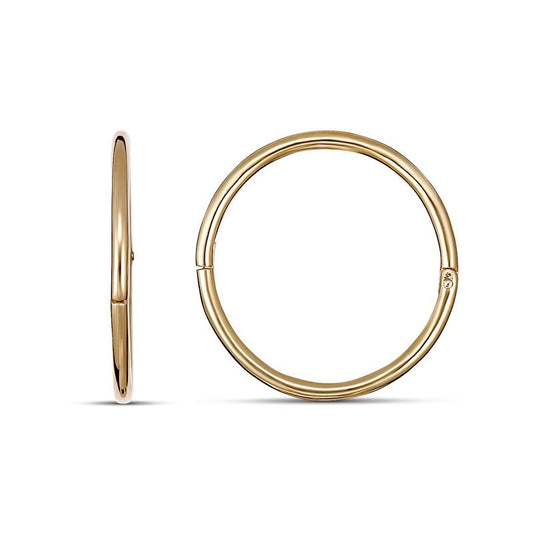 9ct Solid Hinged Sleepers 12mm SLE001-12C