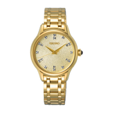 Seiko Ladies Conceptual Gold Watch - SRZ552P