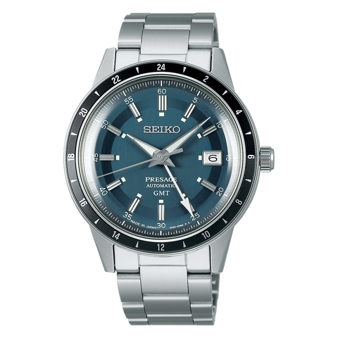 Seiko Mens Presage Style 60s Blue dial Watch - SSK009J