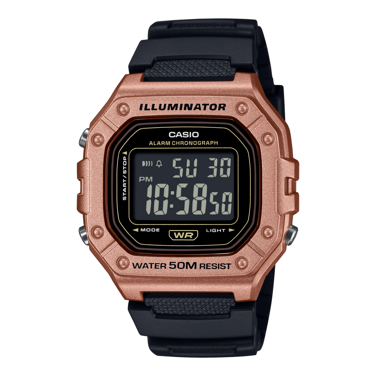 Casio Digital  50m WR Watch - W218HM-5B