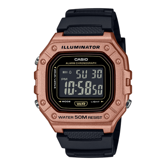 Casio Digital  50m WR Watch - W218HM-5B