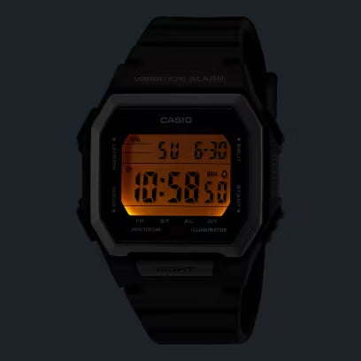 Casio Black Digital Vibrate Alarm Watch - W738H-1AV