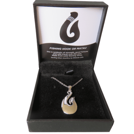 Stg Silver Fish Hook Pendent XP104