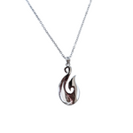 Stg Silver Fish Hook Pendent XP104