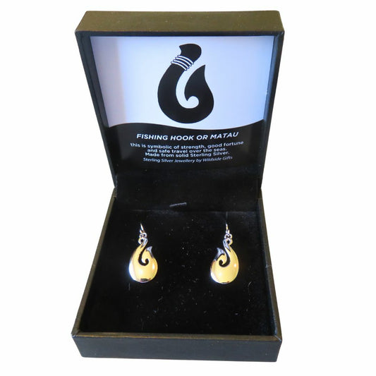 Stg Silver Fish Hook Earrings XP105
