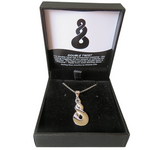 Stg Silver Double Twist Solid Pendant XP106