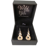 Stg Silver Double Twist  Drop Earrings XP107