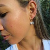 Stg Silver Set Dragon Fly Earrings XP109