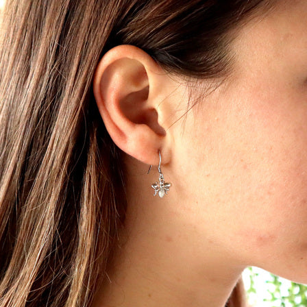 Stg Silver Earrings Honey bees