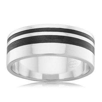Zirconium and Stg Silver ring ZR4546AE/8Y