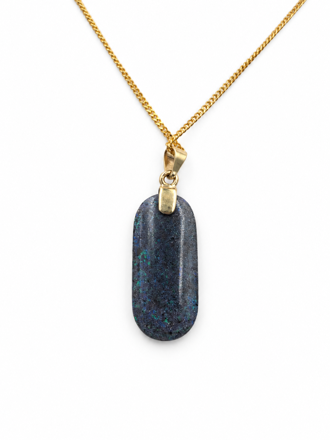 9ct Gold Set Full Opal Pendent SYP3629