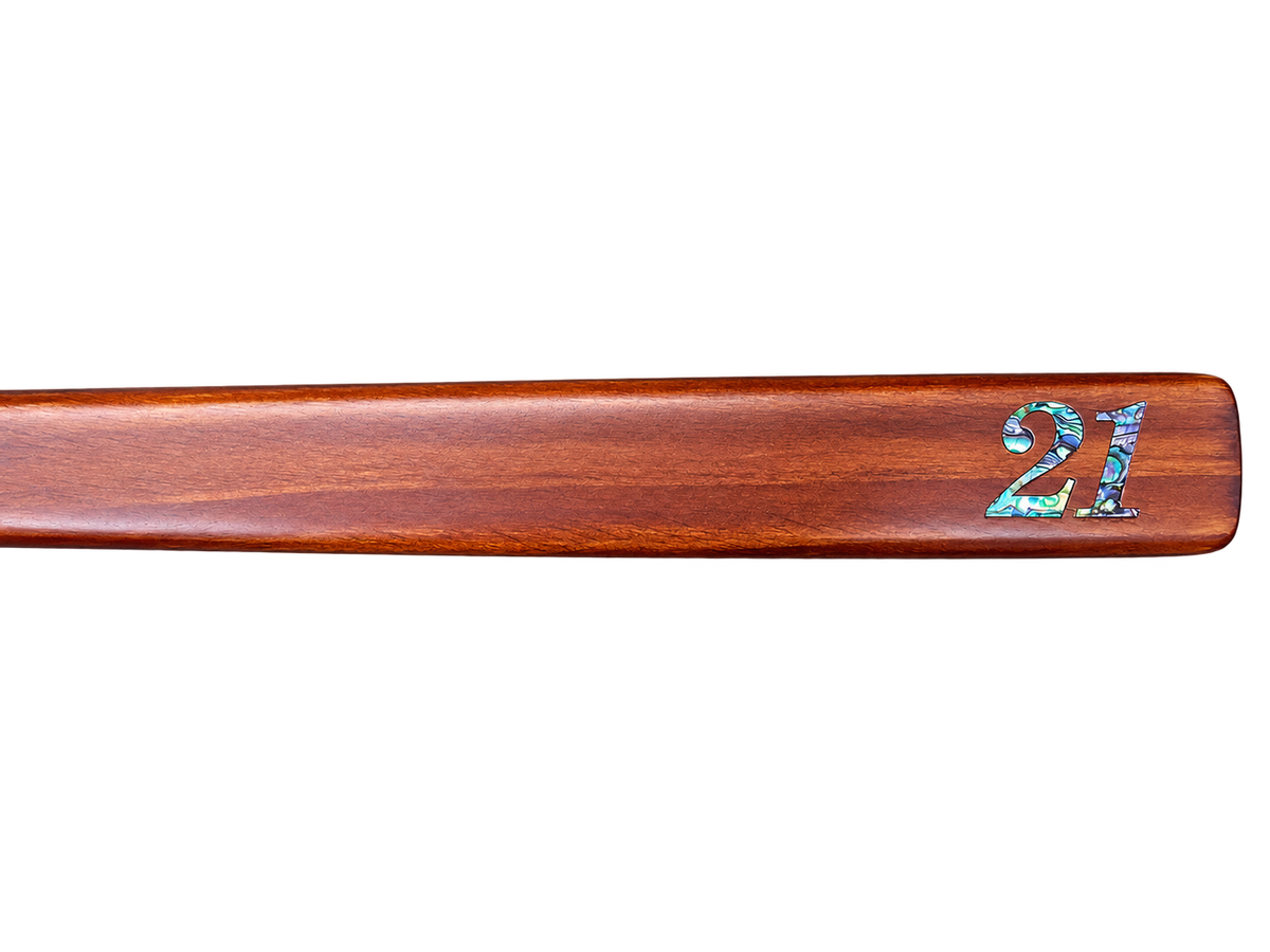 New Zealand Made Wooden and Full Size Taiaha WM978 with Paua 21