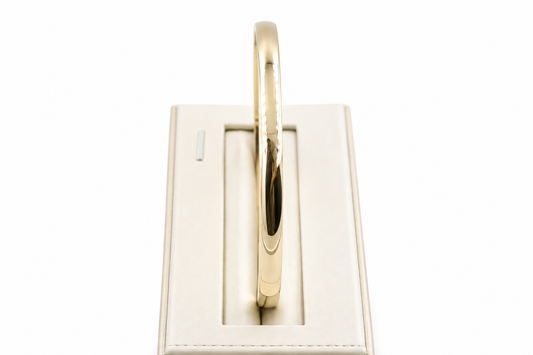 9ct Yellow Gold Solid Bangle REP156