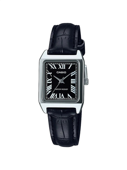 Casio Ladies Silver Standard Analogue Watch - LTP-V007L-1B