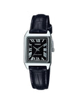 Casio Ladies Silver Standard Analogue Watch - LTP-V007L-1B