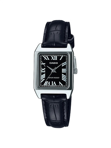 Casio Ladies Silver Standard Analogue Watch - LTP-V007L-1B