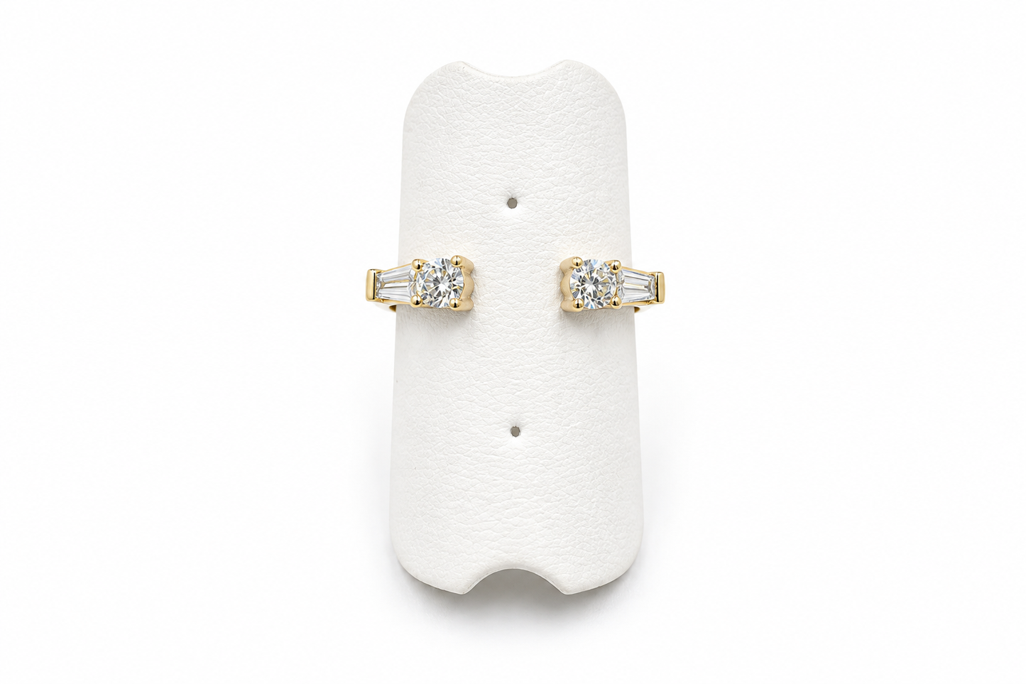 9ct Gold Lab Diamond Open Cuff Ring AURG4298L