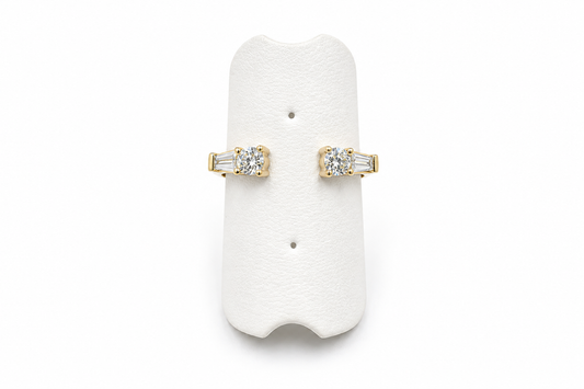 9ct Gold Lab Diamond Open Cuff Ring AURG4298L