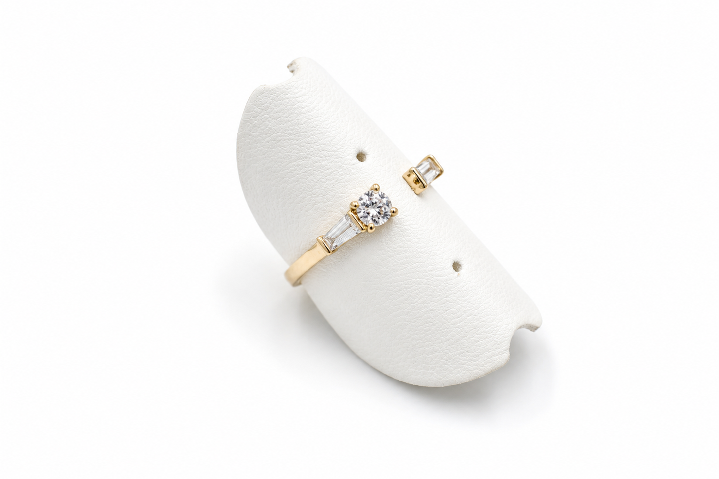 9ct Gold Lab Diamond Open Cuff Ring AURG4298L