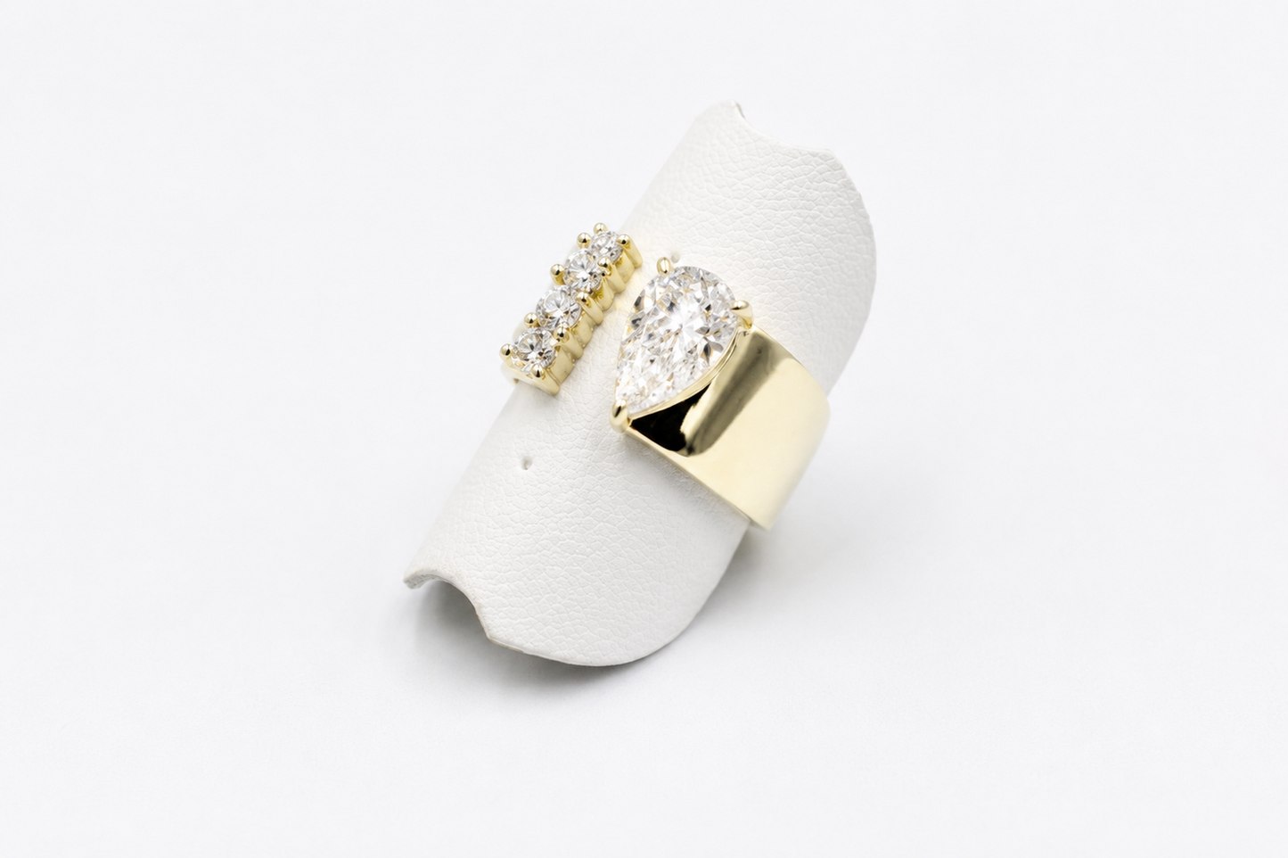 9ct Gold Bold Lab Diamond Ring SJAURG4722L