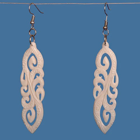 Multi Koru Bone Earrings BE043