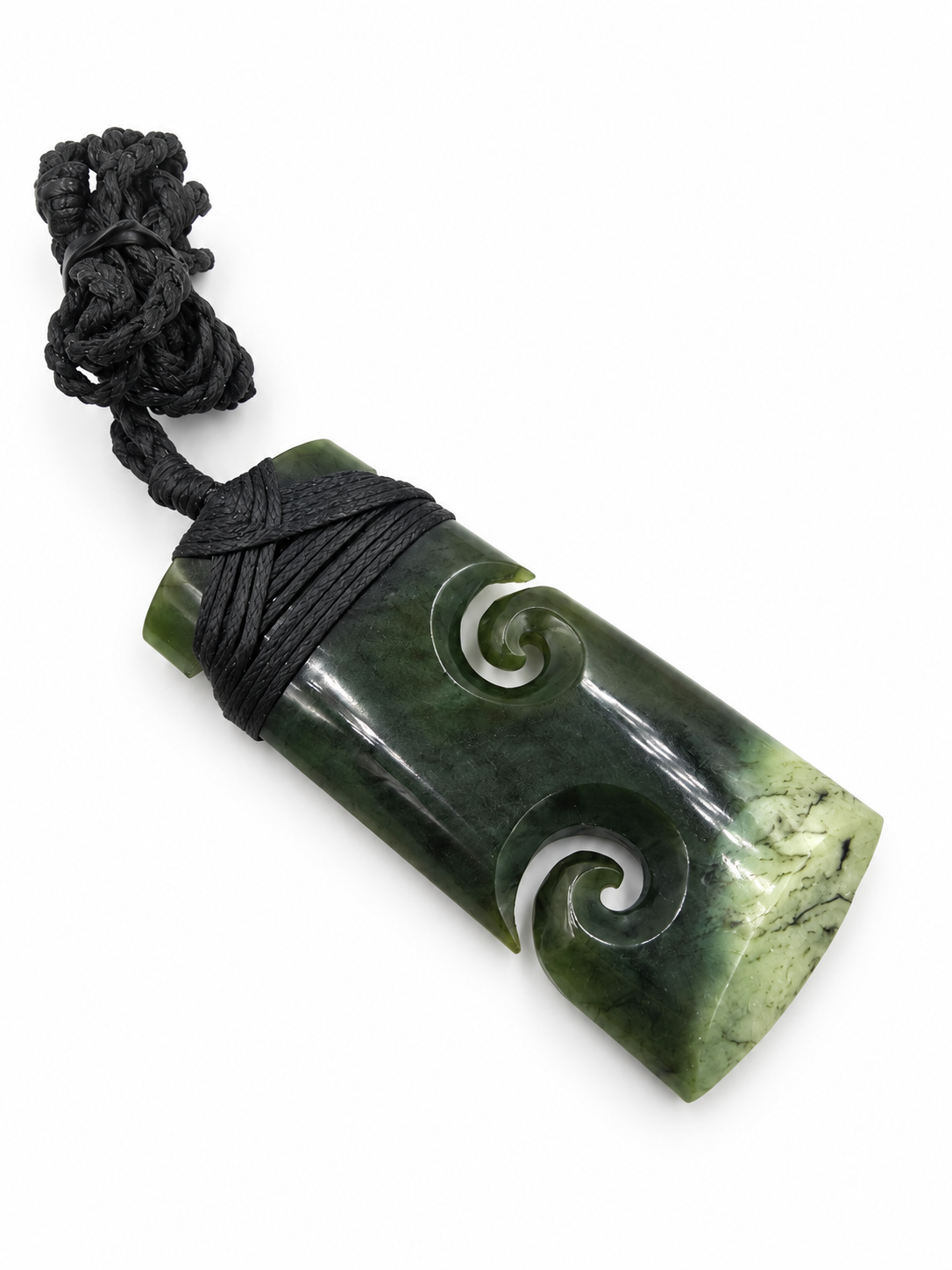 New Zealand Greenstone Toki Koru  75mm FVN92