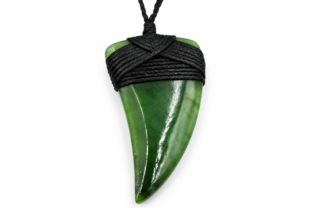 New Zealand Greenstone Tooth Toki 8290555