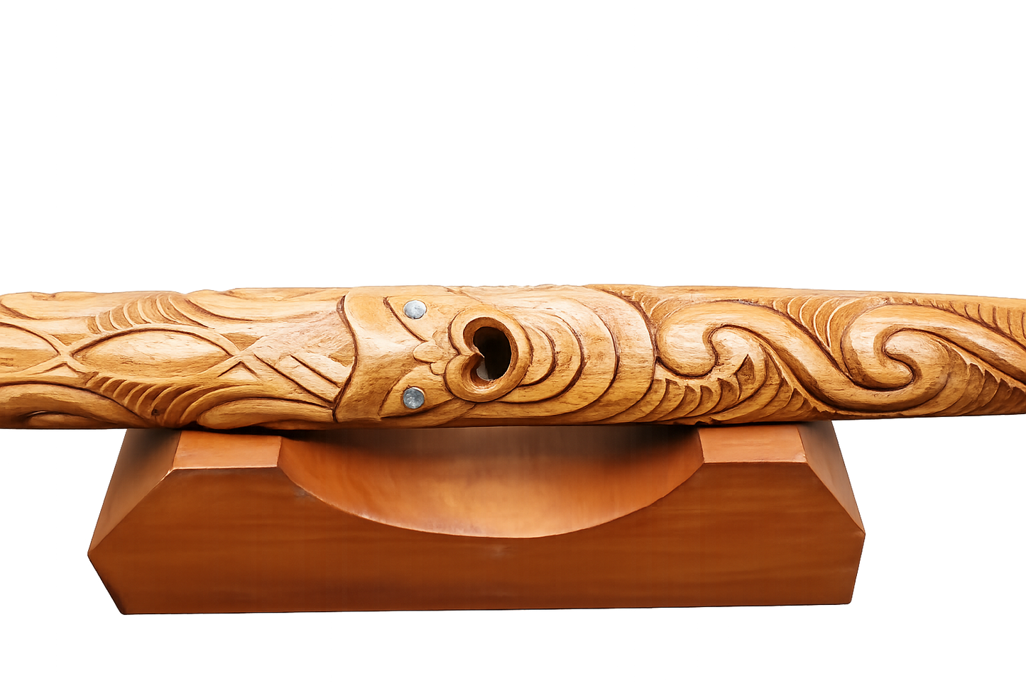 Wooden Putorino Flute with Base