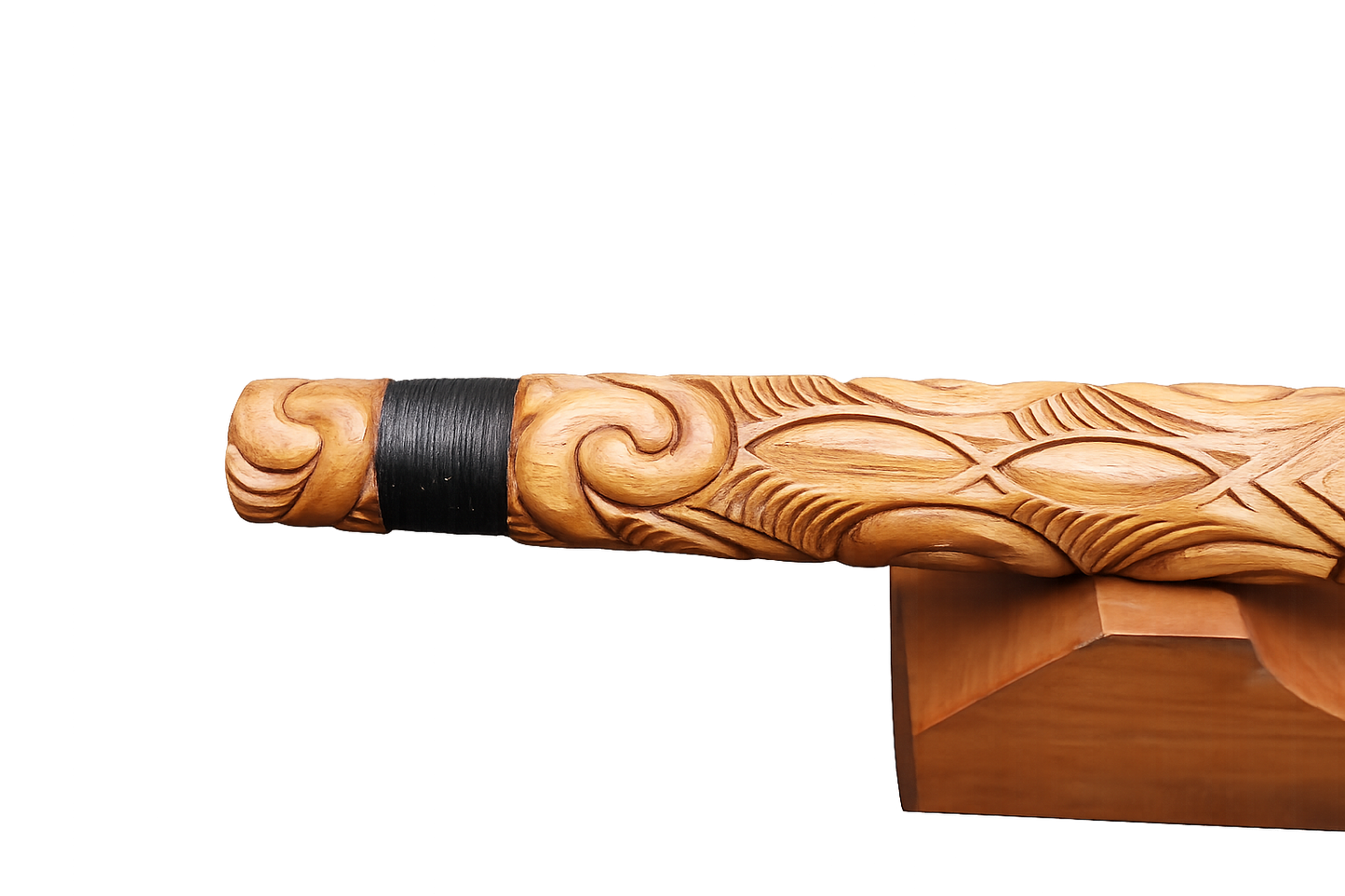 Wooden Putorino Flute with Base