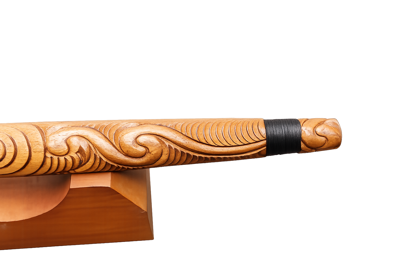 Wooden Putorino Flute with Base