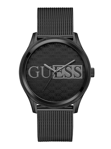 Guess Reputation Black Logo Mesh Watch GW0710g3