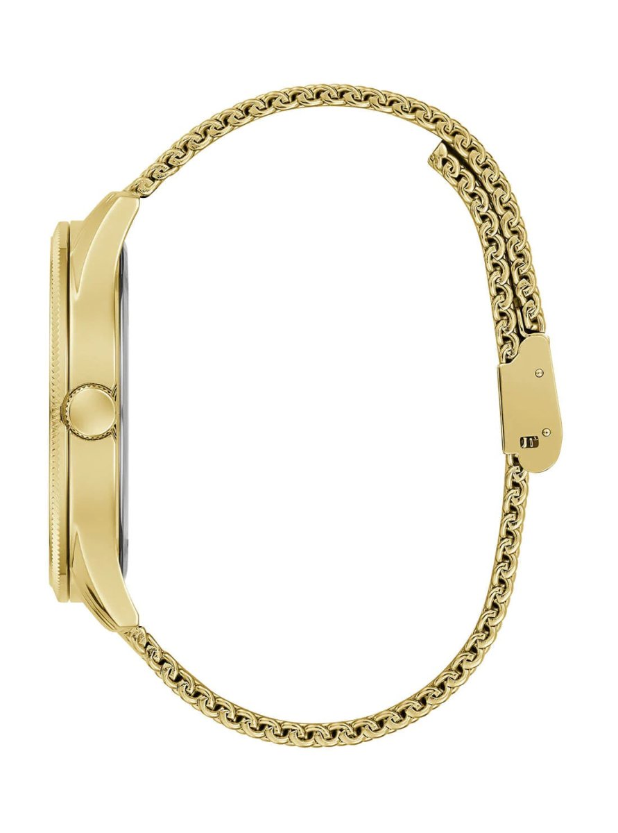Guess Reputation Black Logo Mesh Watch GW0710g2