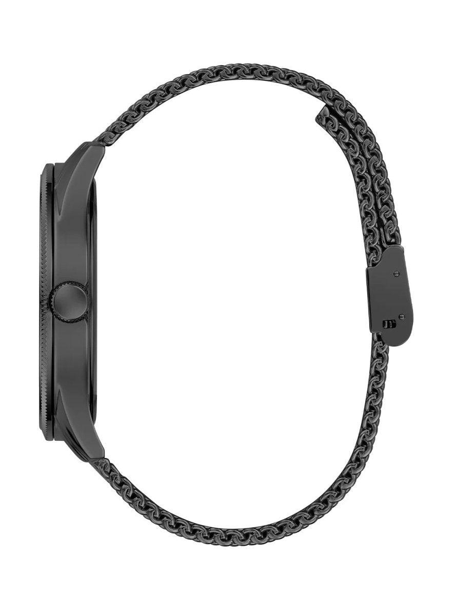 Guess Reputation Black Logo Mesh Watch GW0710g3