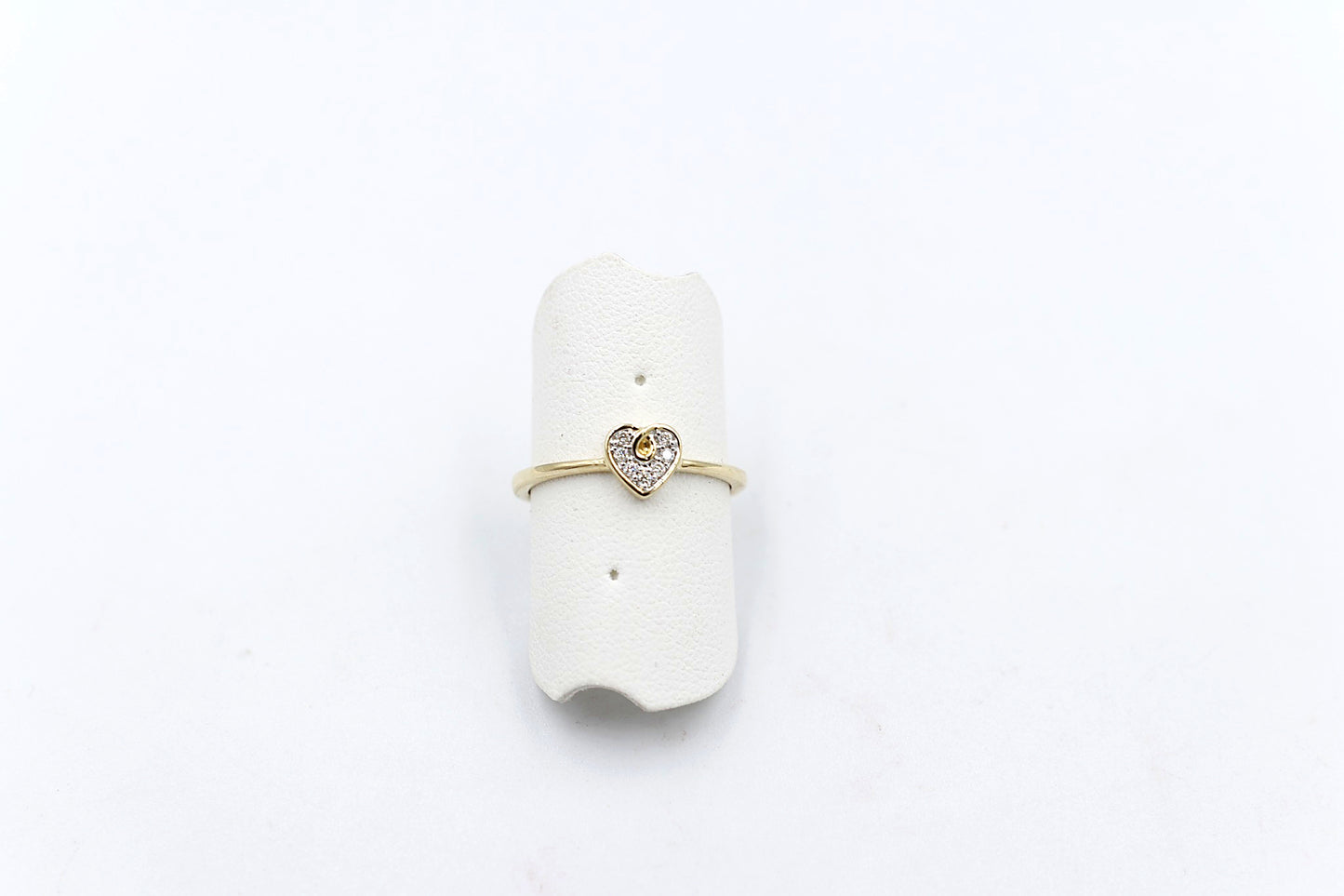 9ct Gold Heart ring with diamonds AURG1220