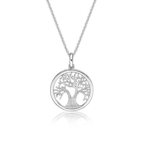 Stg Silver TREE OF LIFE, TEXTURED TRUNK