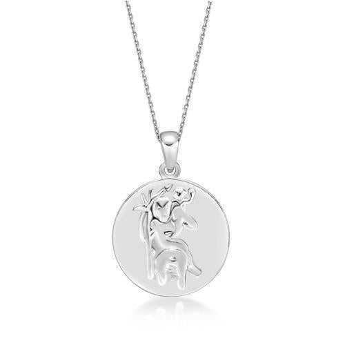 Solid Stg silver Saint Christopher Pendent