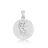 Solid Stg silver Saint Christopher Pendent