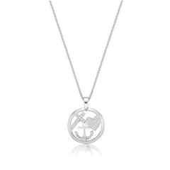 Stg Silver Faith Hope and Charity Encircled