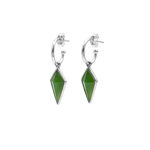 New Zealand Greenstone Pinnacle Earrings AUT20E3
