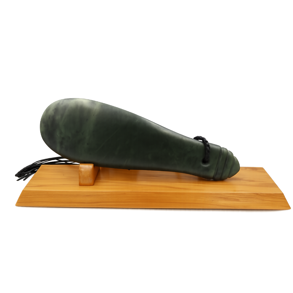 New Zealand Greenstone Mere 275 mm with Base - WGNZOMERE27