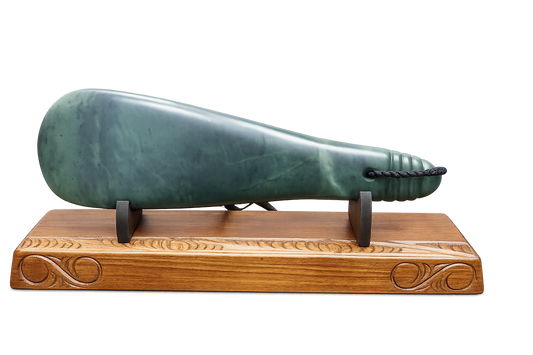 New Zealand Greenstone Mere 345mm or 34.5cm with Base