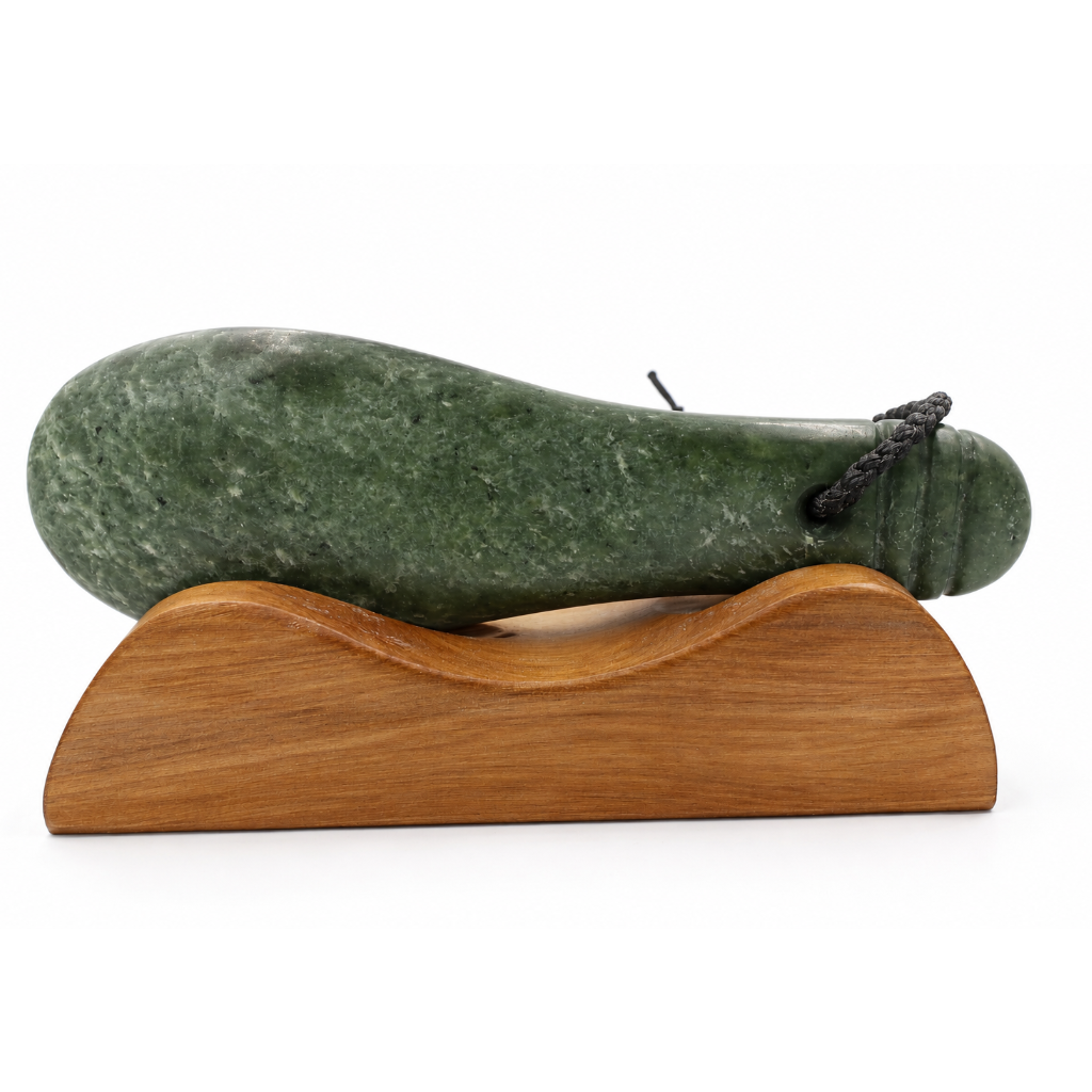 New Zealand Greenstone Mere 21 mm with Base - WGNZOMERE21