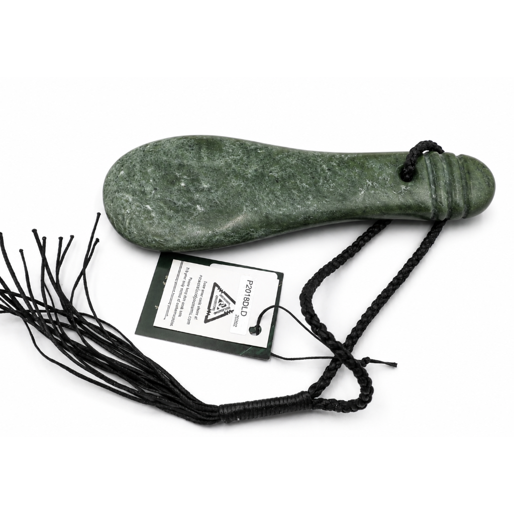 New Zealand Greenstone Mere 21 mm with Base - WGNZOMERE21
